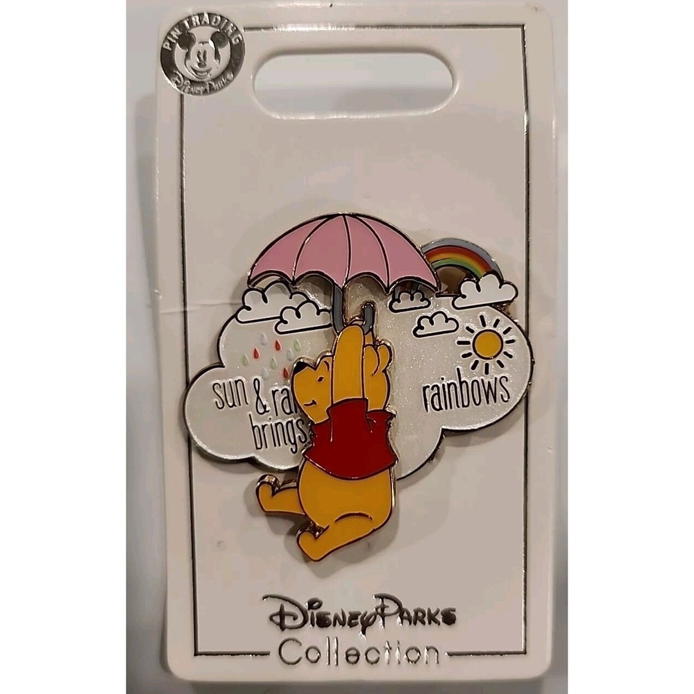 Disney Pin Pooh Umbrella Sun & Rain brings Rainbows WTP SDR Shanghai 2019 134617